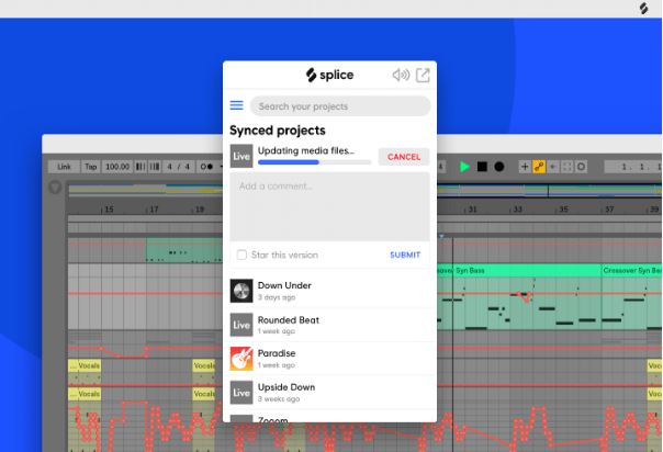 Splice2 - بکاپ گیری آنلاین از پروژه های موسیقی با Splice